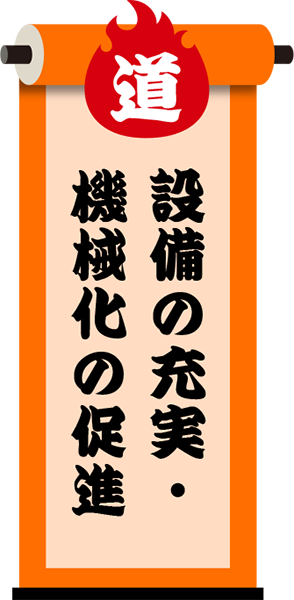 設備の充実・機械化の促進